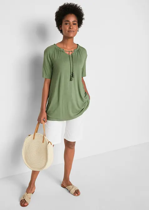 Longshirt in een viscosemix, bonprix