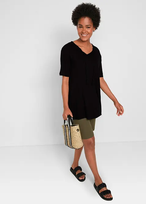 Longshirt in een viscosemix, bonprix