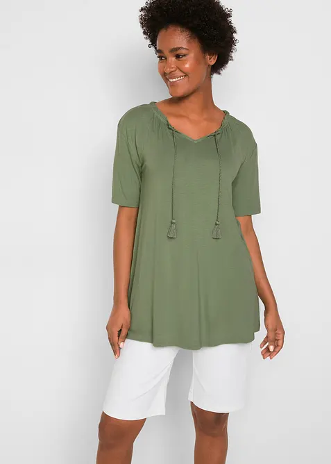 Longshirt in een viscosemix, bonprix