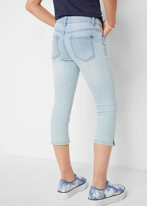Capri jeans mid waist, bonprix