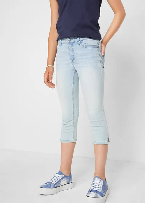 Capri jeans mid waist, bonprix