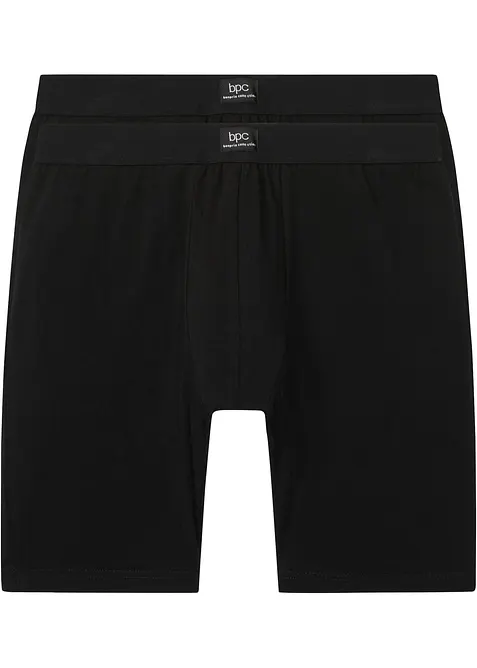 Strakke, lange boxershort met katoen (set van 2), bonprix