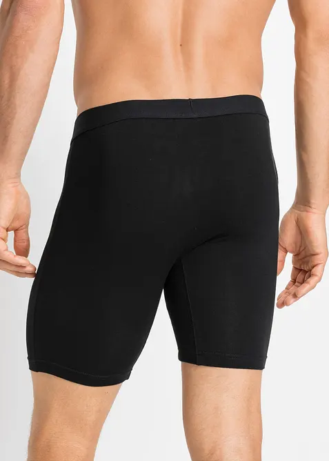 Strakke, lange boxershort met katoen (set van 2), bonprix