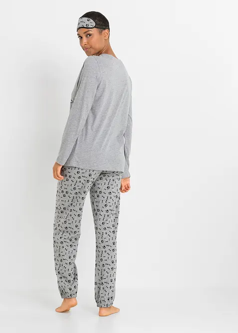 Pyjama en slaapmasker, bonprix