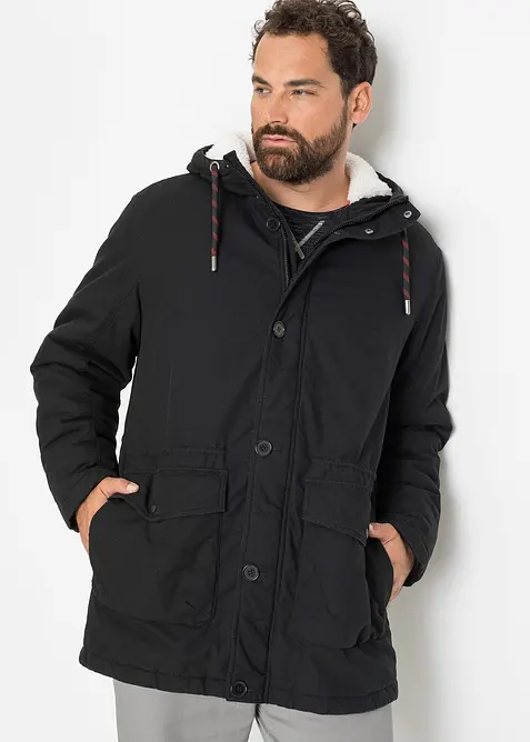 Winterparka met teddy voering in de capuchon, bonprix