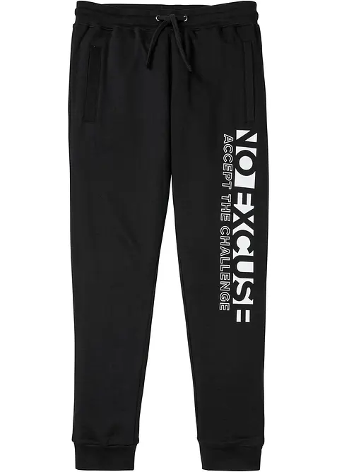 Joggingbroek van katoen met een sportieve print, bonprix