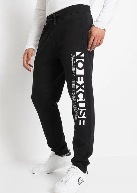 Joggingbroek van katoen met een sportieve print, bonprix