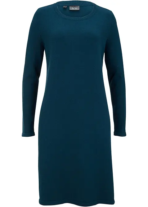 Gebreide jurk met gerecycled katoen, bonprix