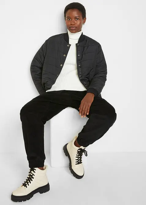 Comfortabele corduroy broek van katoenmix, bonprix