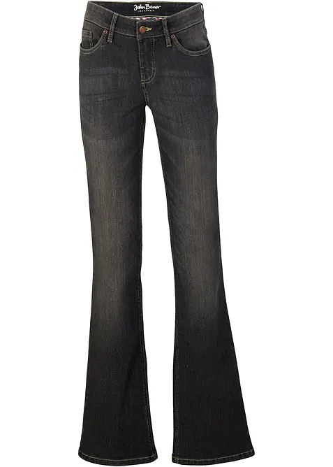 Bootcut comfort stretch jeans, mid waist, bonprix