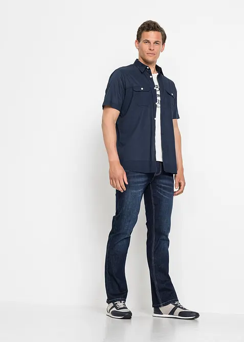 Licht overhemd met korte mouwen, bonprix