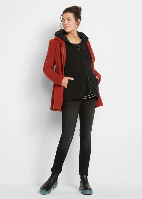 Fleece zwangerschapsvest / draagvest, bonprix