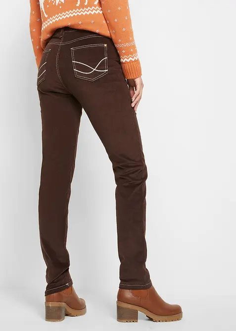Slim fit stretch corduroy broek, bonprix