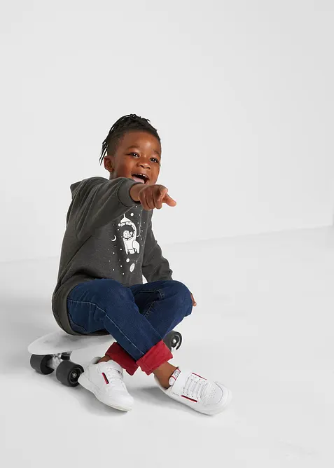 Thermojeans regular fit met jersey voering, straight, bonprix