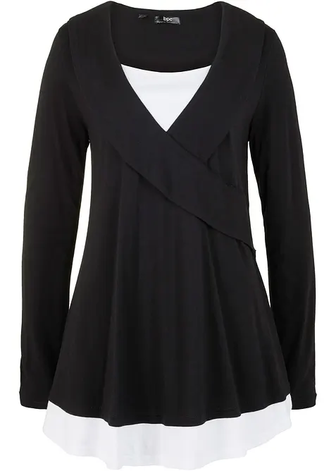 Shirt tuniek van katoen-viscosemix, bonprix