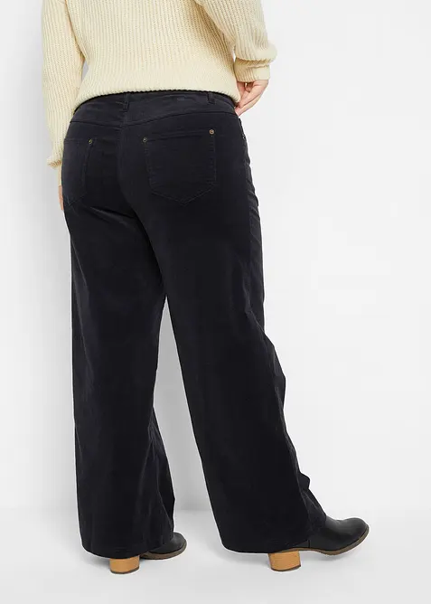 Corduroy broek in Marlene Dietrich stijl, bonprix
