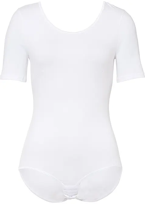 Body met halflange mouwen en katoen, bonprix