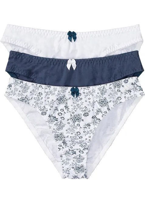 Slip (set van 3) met katoen, bonprix