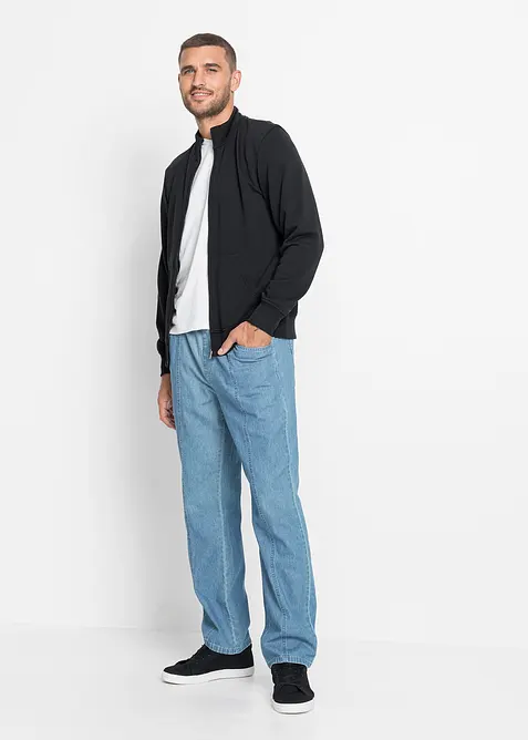 Sweatvest met opstaande kraag, bonprix