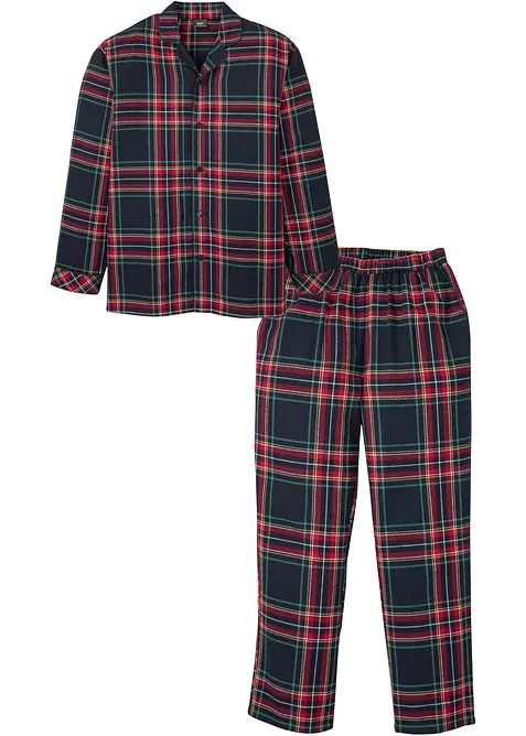 Flanellen pyjama met knoopsluiting, bonprix