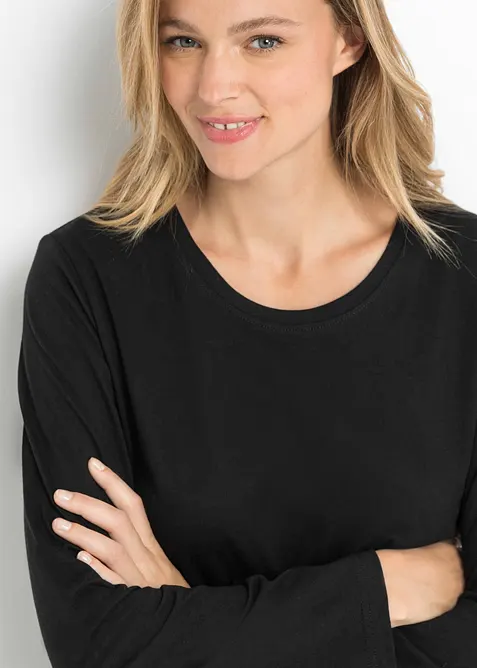 Pyjama met flanellen broek en cadeautasje, bonprix