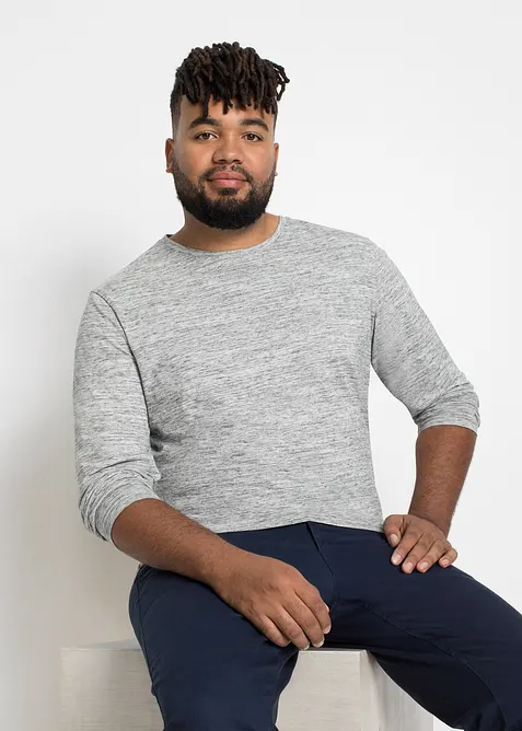 Longsleeve  van puur katoen (set van 3), bonprix