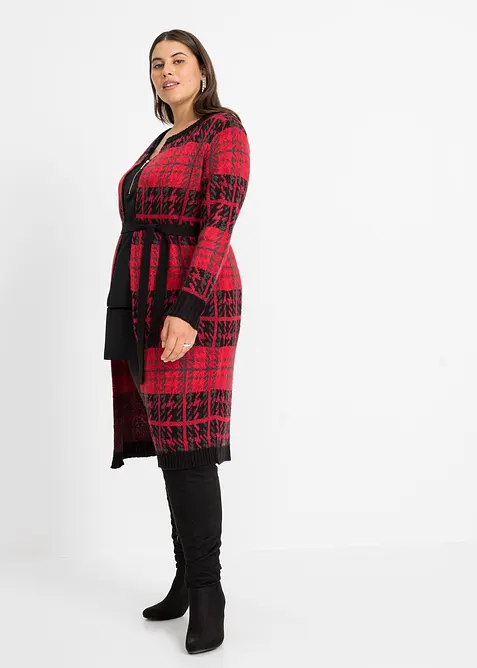 Top met rits in een viscosemix, bonprix