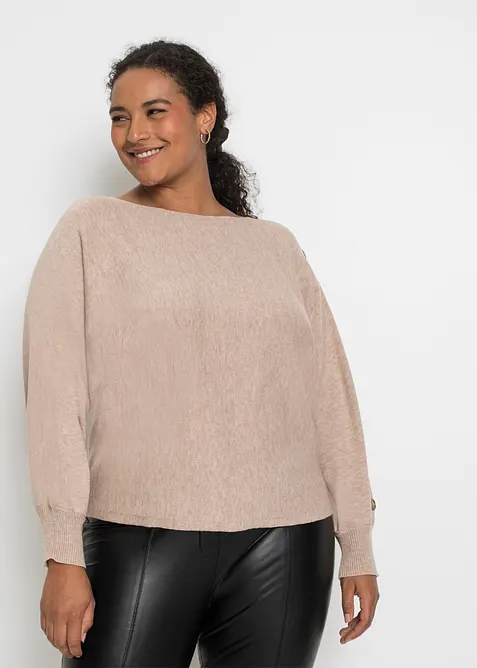 Trui met knopen, bonprix