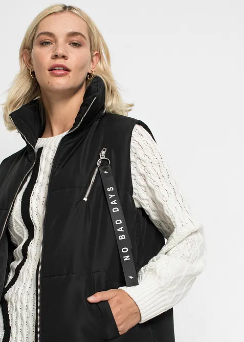 Lang mouwloos vestmet bionic finish, bonprix