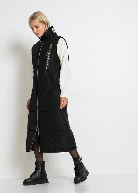 Lang mouwloos vestmet bionic finish, bonprix