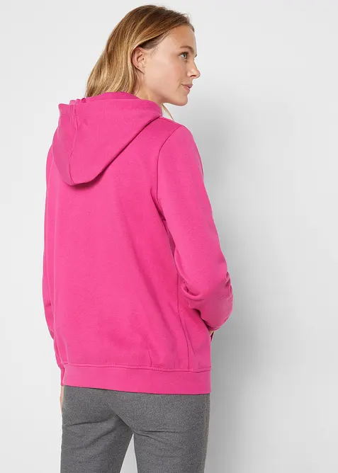 Basic hoodie van zacht frotté, bonprix