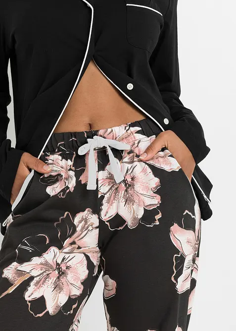 Pyjama met knoopsluiting, bonprix