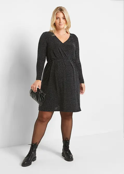 Feestelijk glinsterende zwangerschapsjurk / voedingsjurk, bonprix