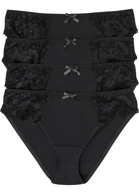 Slip met kant (set van 4), bonprix