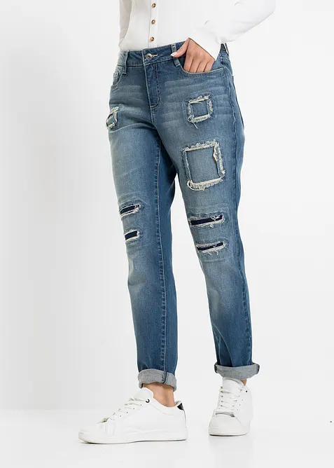 Boyfriend jeans mid waist, bonprix