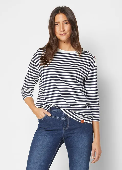 Oversized longsleeve met knopen, bonprix