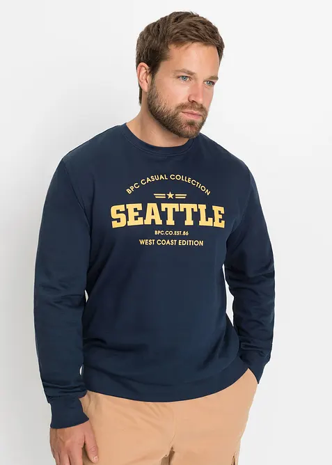 Sweater van biologisch katoen (set van 2), bonprix