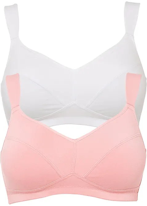 Bh zonder beugels met biologisch katoen (set van 2), bonprix