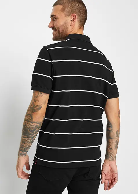 Piqué poloshirt van katoen (set van 2), bonprix