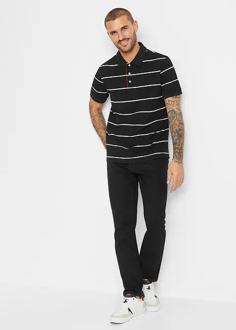 Piqué poloshirt van katoen (set van 2), bonprix
