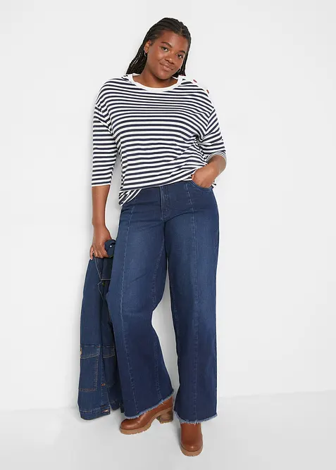 Oversized longsleeve met knopen, bonprix