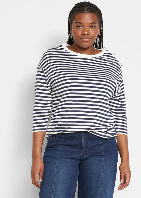 Oversized longsleeve met knopen, bonprix