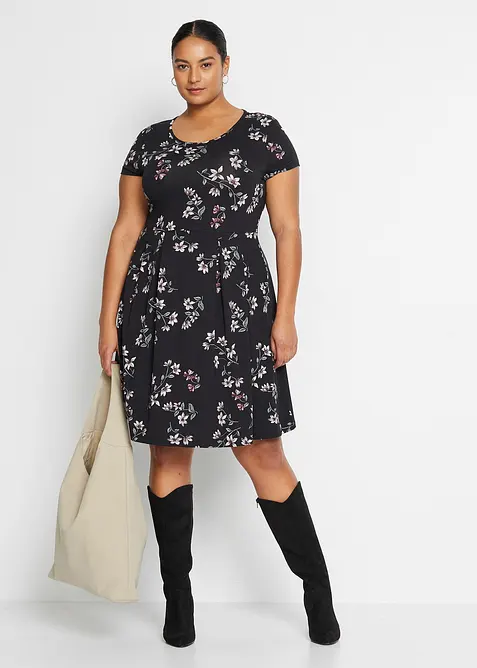 Jersey jurk in een viscosemix, bonprix