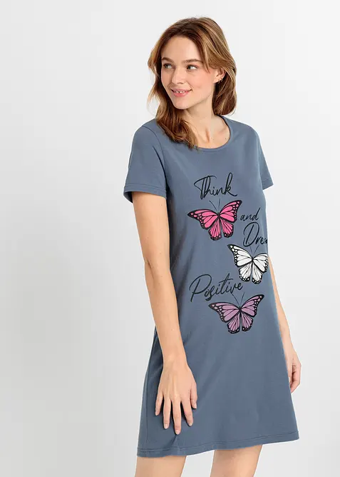 Kort nachthemd van biologisch katoen, bonprix