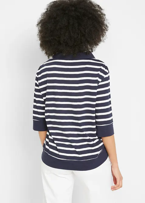 Poloshirt van katoen-viscosemix, bonprix