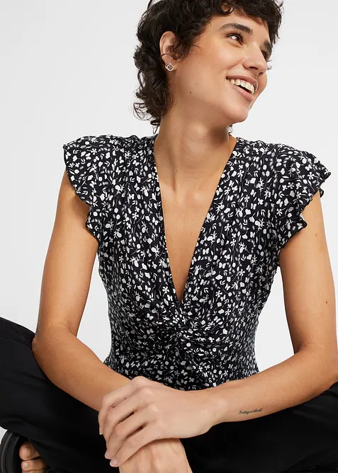 Shirt met viscose, bonprix