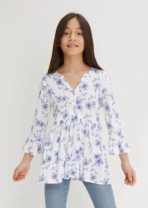 Meisjes shirt tuniek in een viscosemix, bonprix