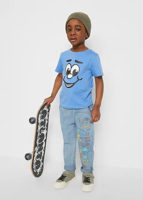 T-shirt van biologisch katoen (set van 2), bonprix