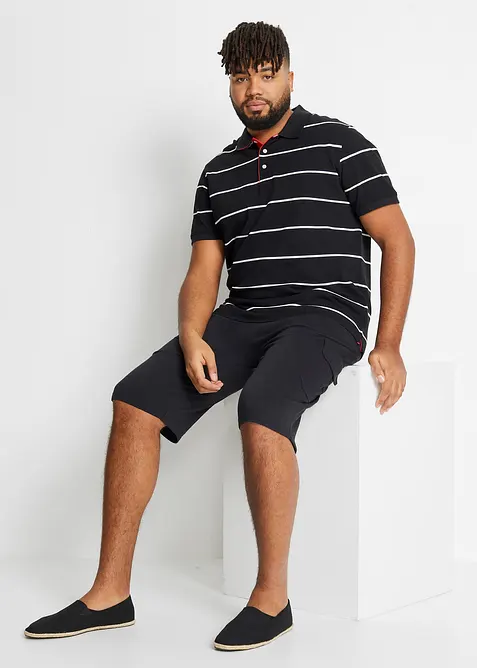 Piqué poloshirt van katoen (set van 2), bonprix