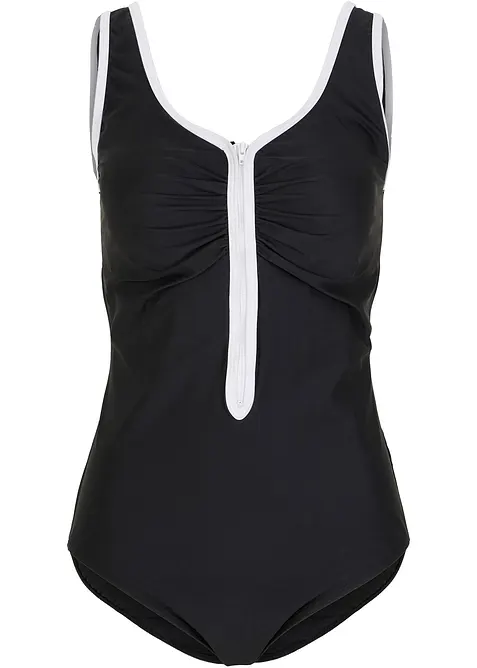 Corrigerend badpak met een ritssluiting, licht corrigerend, bonprix